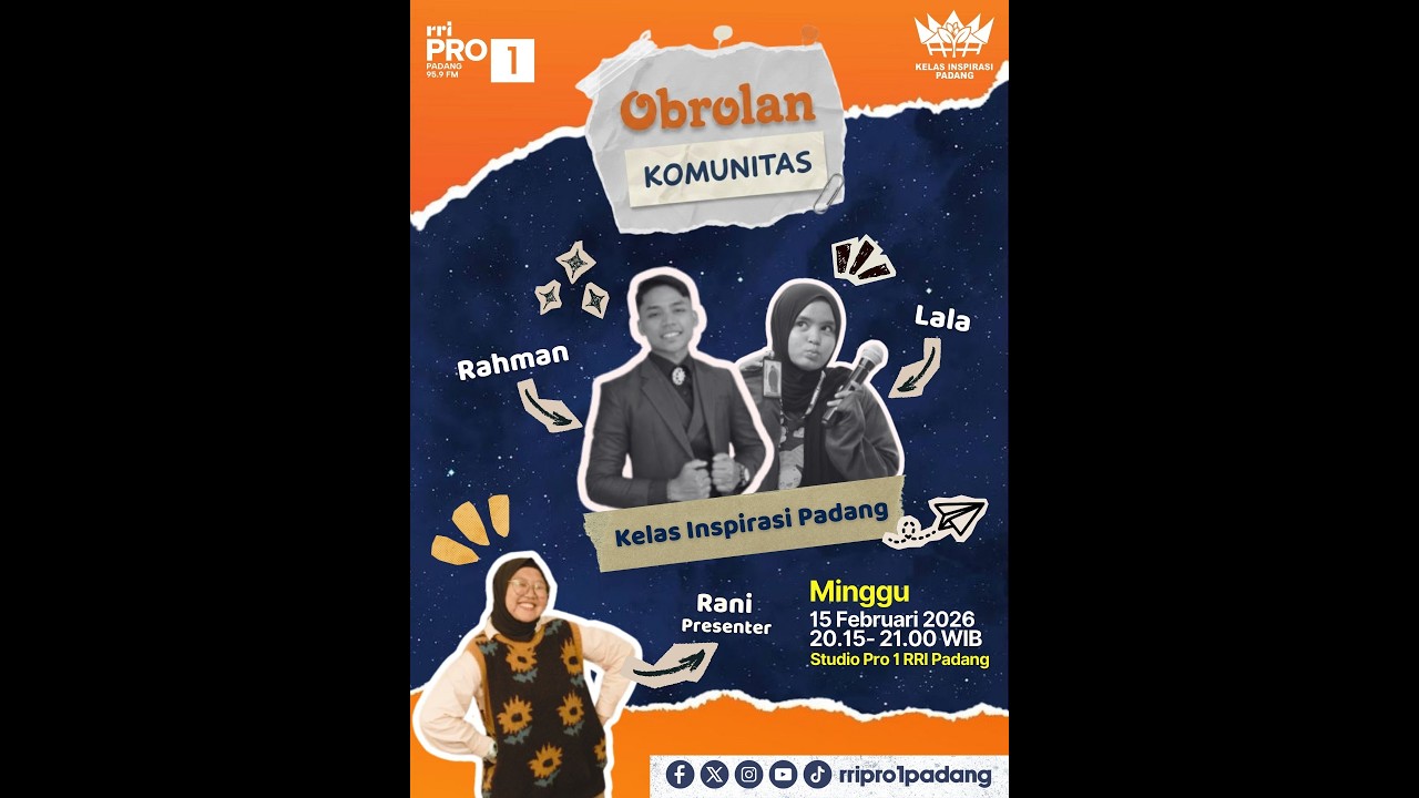 OBROLAN KOMUNITAS - KELAS INSPIRASI || MINGGU, 15 FEBRUARI 2026