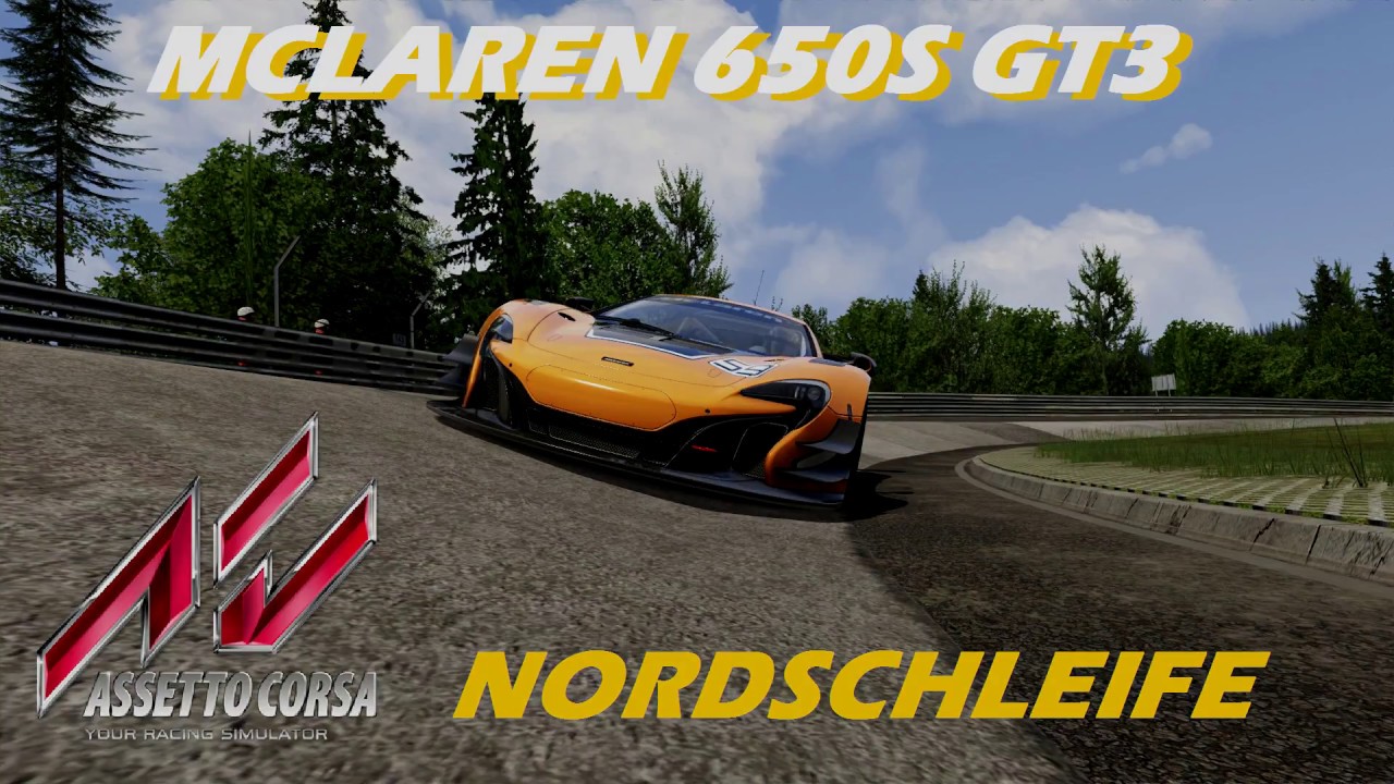 ASSETTO CORSA  MCLAREN 650S GT3 NORDSCHLEIFE 6.35.4 FULL SETUP