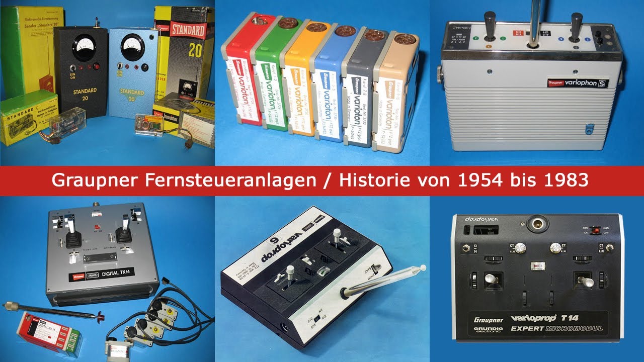 Graupner Fernsteueranlagen Historie von 1954 bis 1983