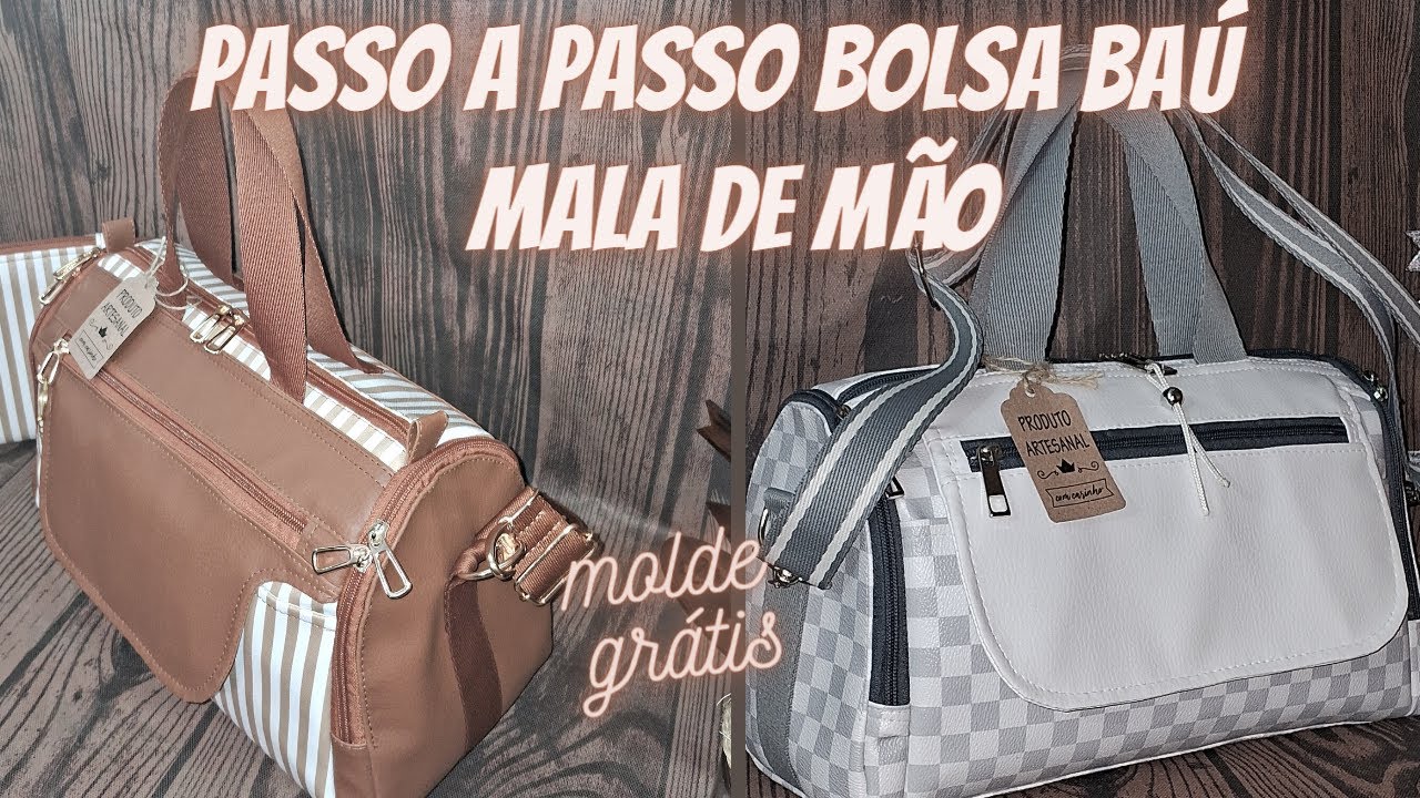 Passo a Passo  - BOLSA TIRACOLO - BAÚ \ Mala de mão
