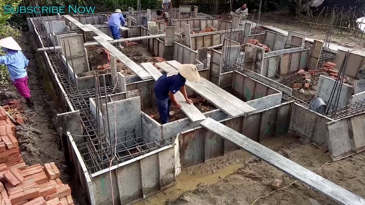 World Amazing Techniques Mixer Machine Building Foundation Concrete - Technical Construction House