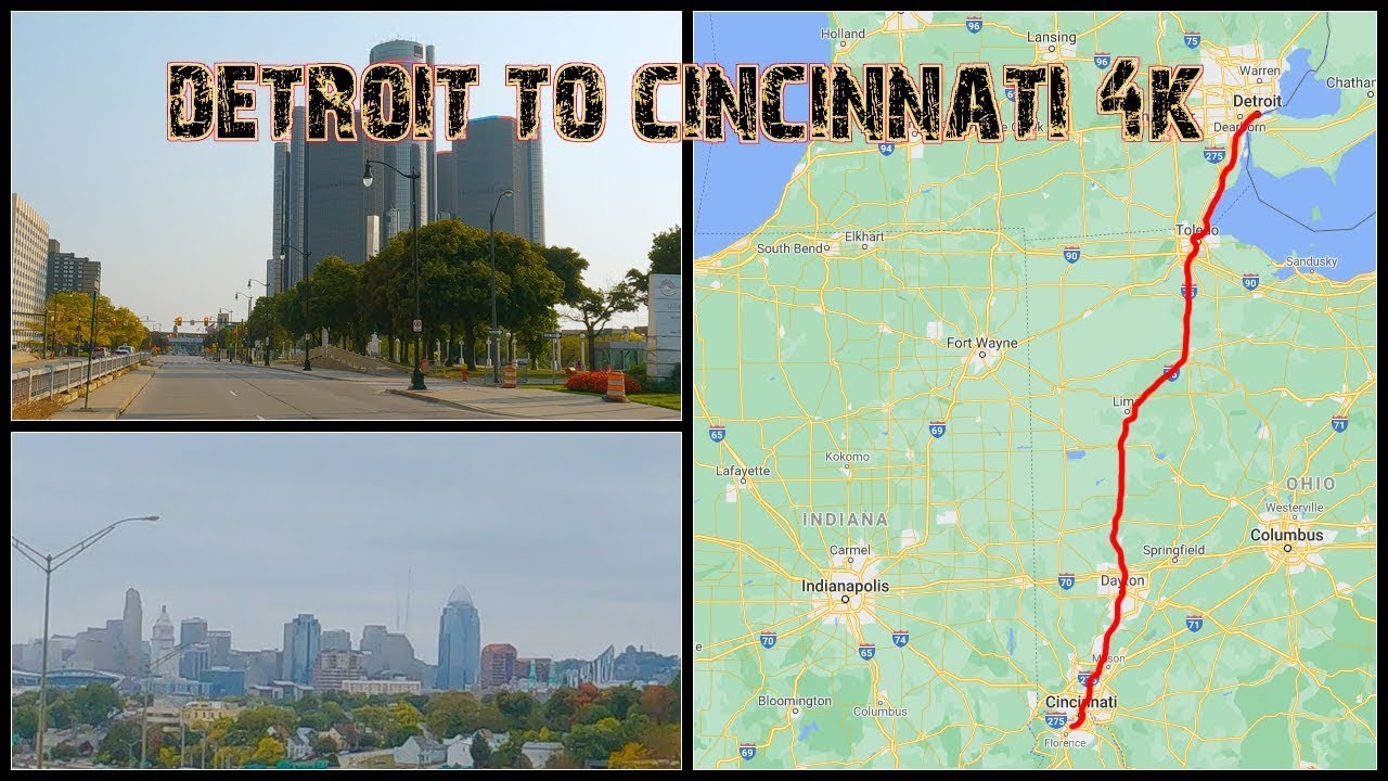 I-75 Drivelapse Detroit to Cincinnati in 30 Minutes.