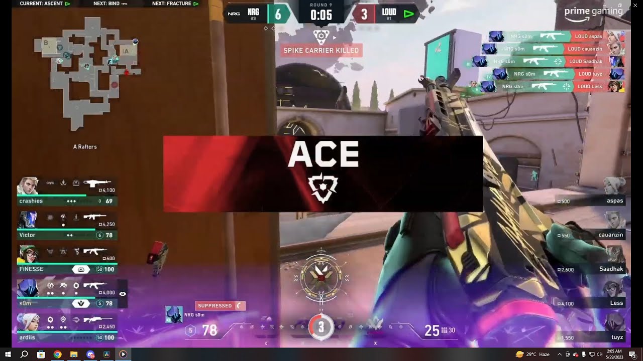 NRG SOM ACE AGAINST LOUD IN | VCT AMERICAS PLAYOFF FINALS  #vctamericas