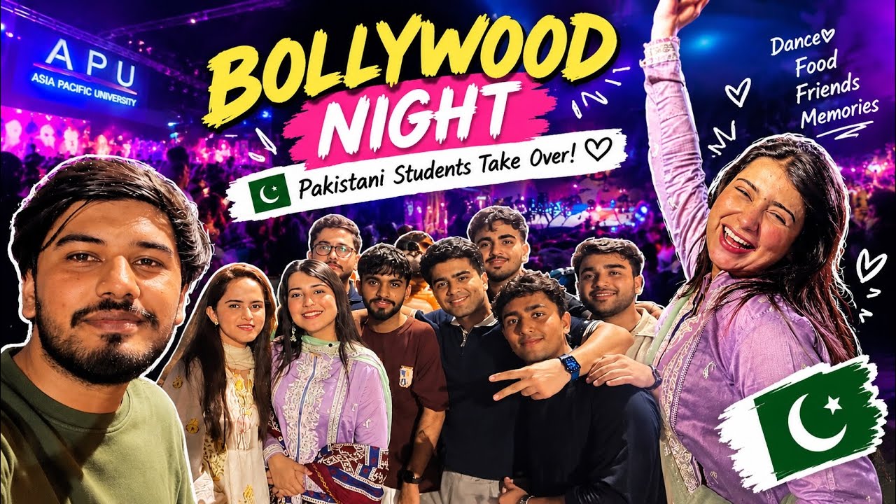Bollywood Night in Malaysia 🇲🇾 | Pakistani Students Take Over | APU 