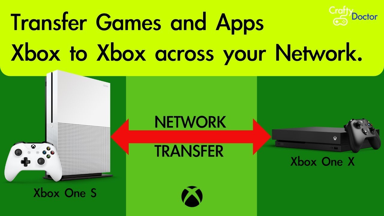 Transfer Games Via Network from Xbox One to Xbox One X (Scorpio)