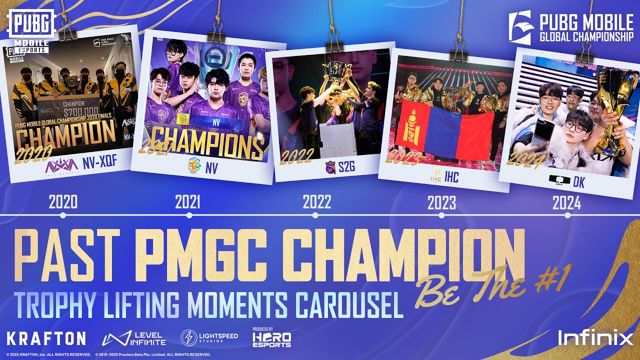Past PMGC Champion Trophy Lifting Moments Carousel | 2025 PMGC