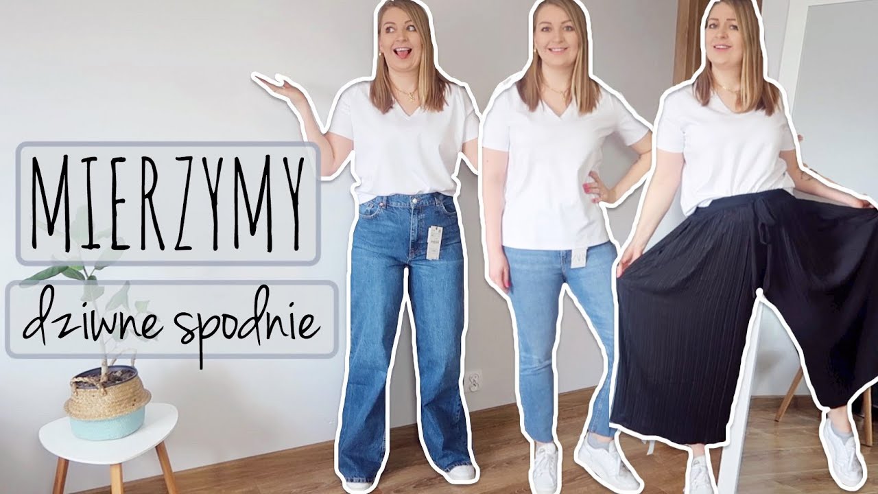 MIERZYMY 🛍 WYDAŁAM 1000 ZŁ NA DZIWNE SPODNIE!!  🛍 DZWONY, SZWEDY, KULOTY, DRESY, LEGGINSY, KOLARKI