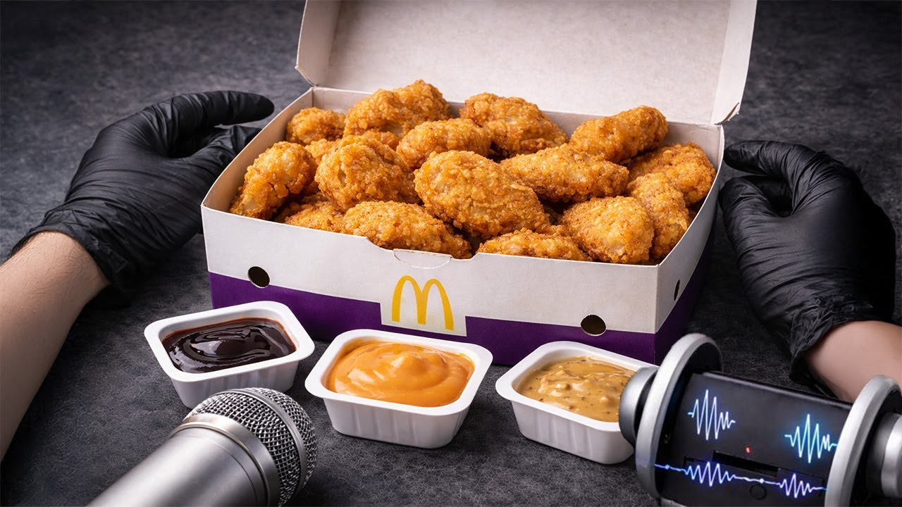 [ASMR] 20 Chicken McNuggets | Dipping & Crunch Sounds (No Talking)