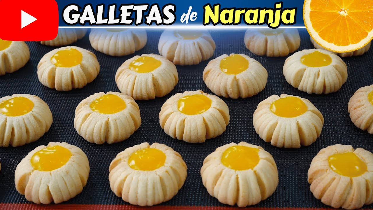 🔥 GALLETITAS de NARANJA🍊que se DERRITEN en la boca|FÁCIL SIN MOLDE Dulce Hogar Recetas💕