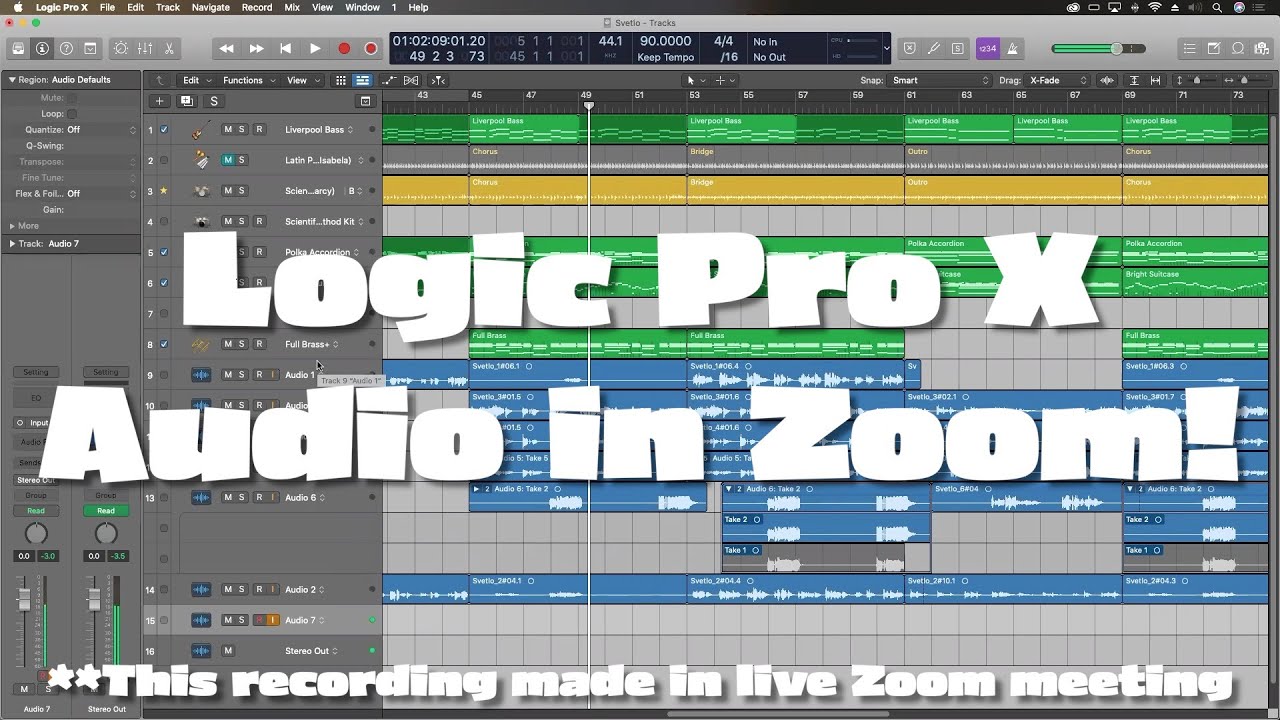 Logic Pro X Audio in Zoom Meetings // Low Latency Scenario | Part 1