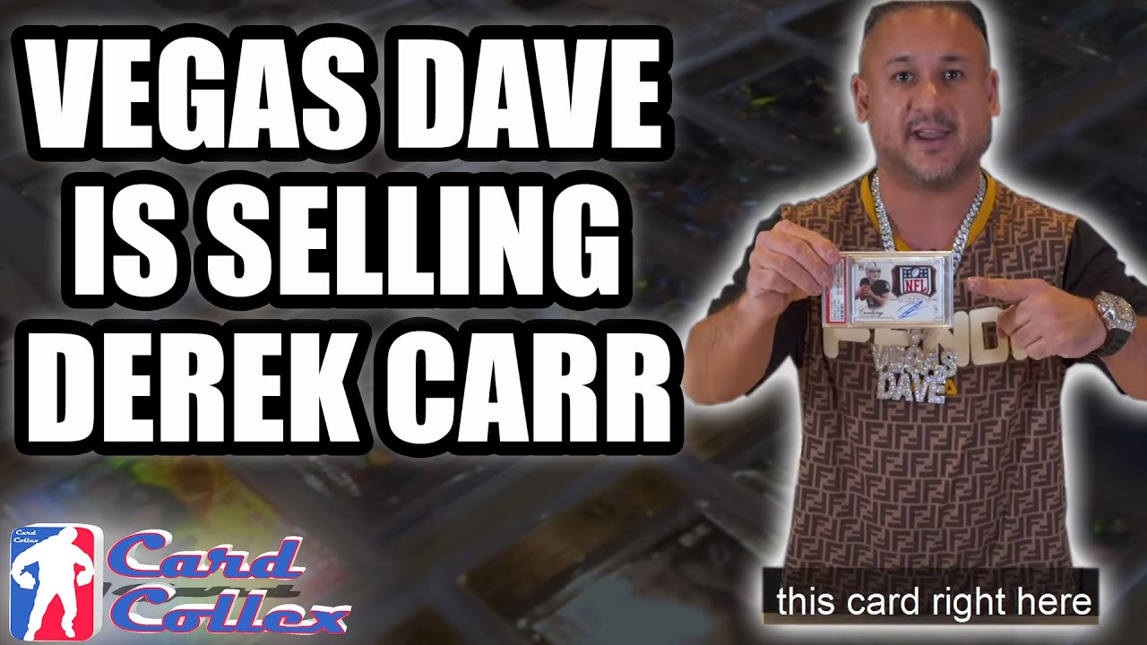 Vegas Dave Is Selling Derek Carr Football Cards