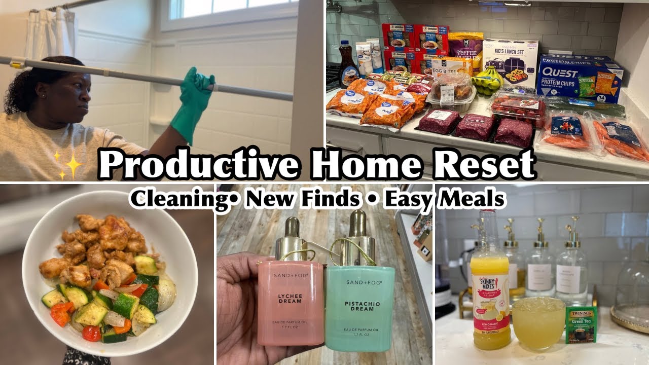 Productive Home Reset | Bathroom Deep Clean, New Finds & Easy Meals I Love