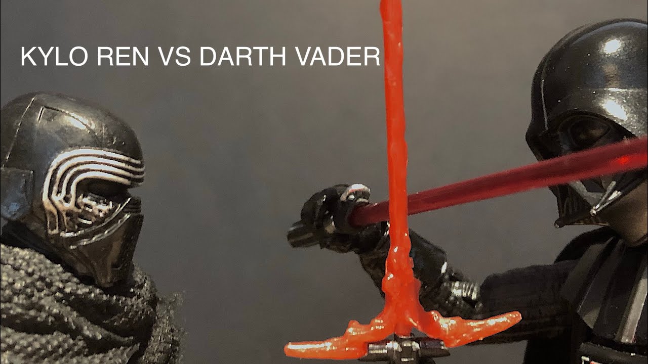 "KYLO REN VS DARTH VADER" (A Star Wars Stop Motion)