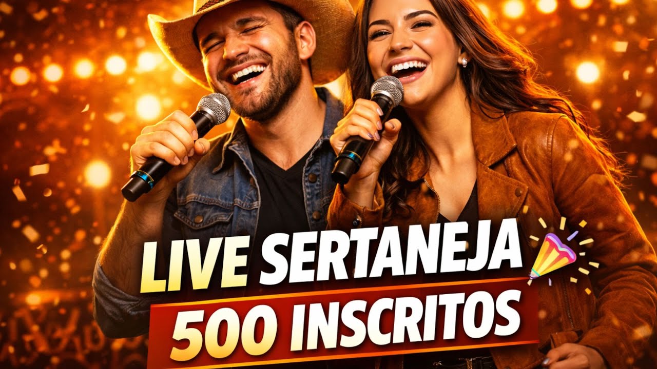 🎉 500 INSCRITOS AO VIVO! | Live Sertaneja Especial de Comemoração  2026🤠🎶