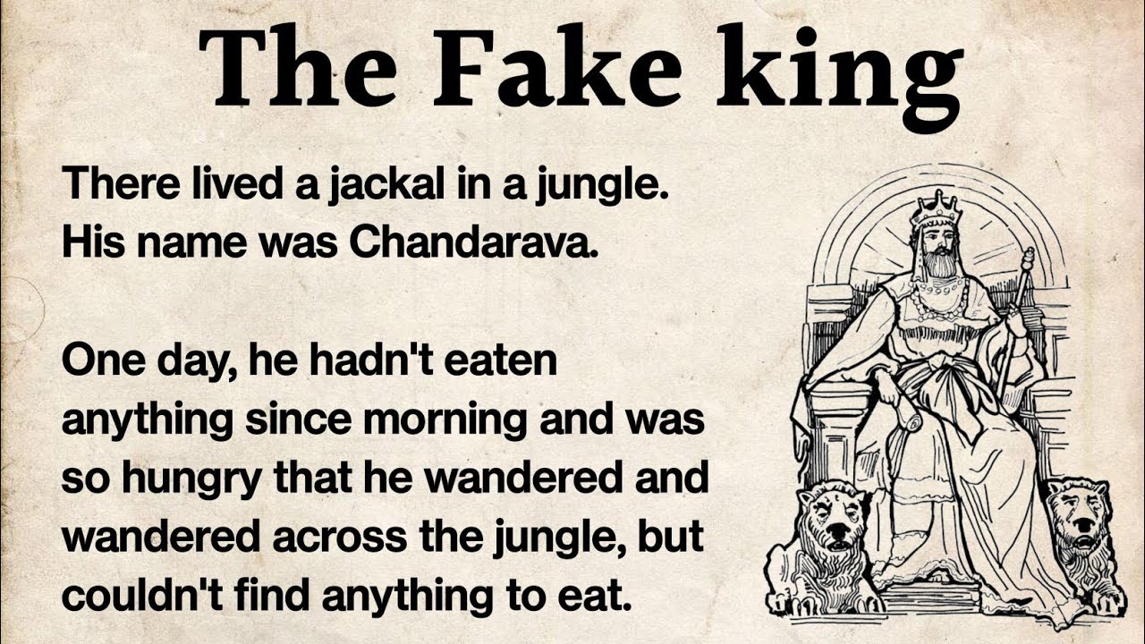 Learn English trough story| ciao English story| The fake king| #gradedreader