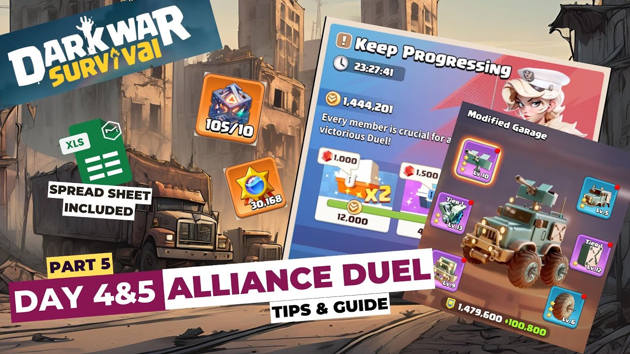 Dark War Survival: Alliance Duel [Часть 5] Советы и руководство на 4-й и 5-й дни