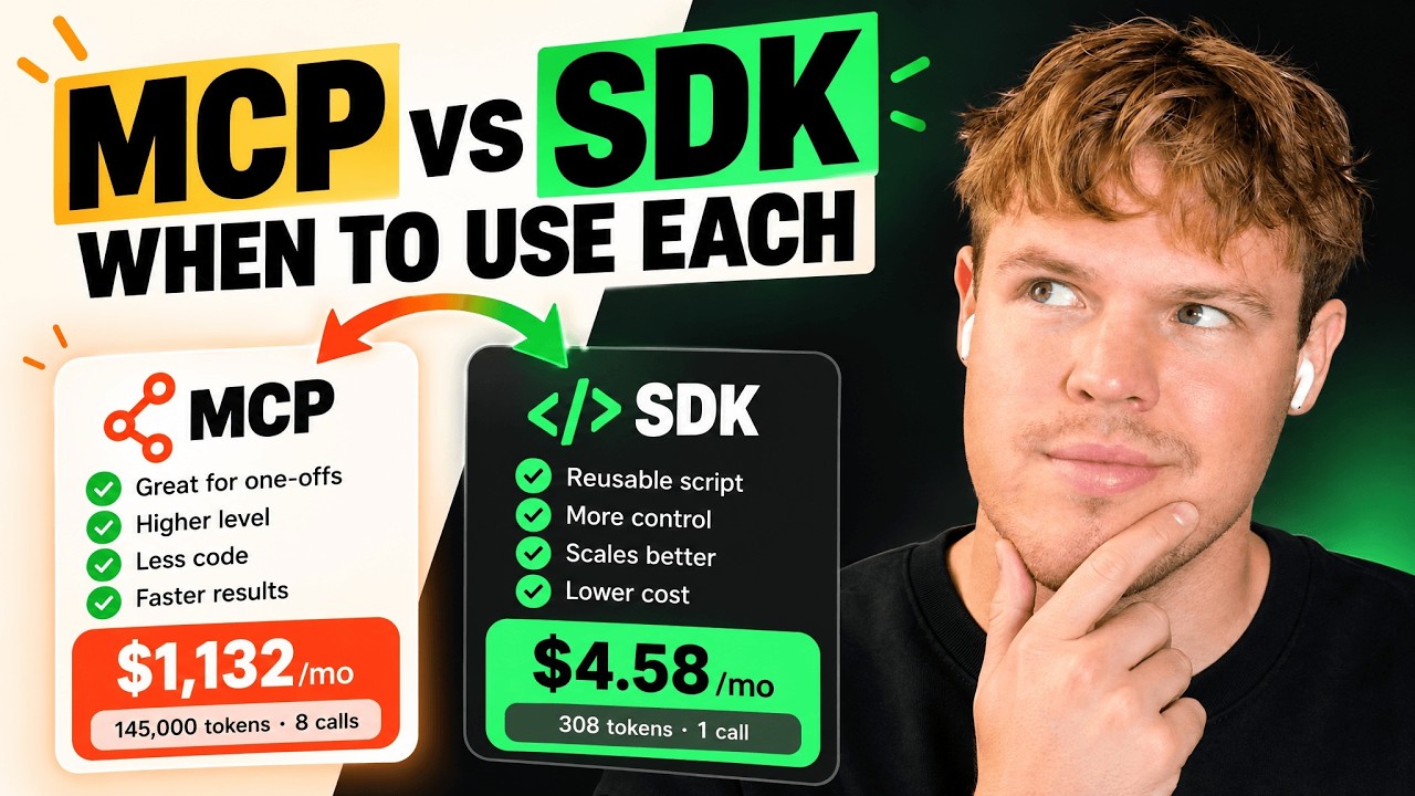 MCP vs SDK Explained: When to Use Each (for beginners)