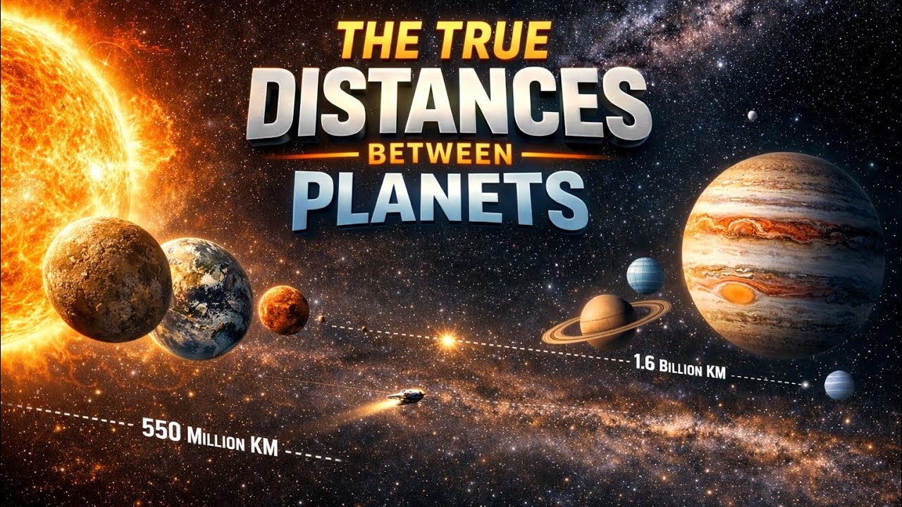 The Real Distance Between Planets Explained | Mind-Blowing Space Reality#Factopediq