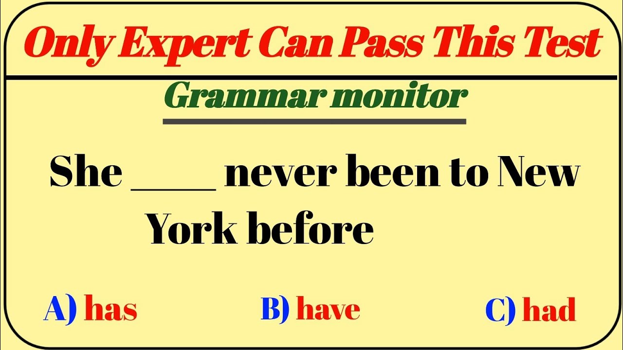 Only a Genius Can Score 10/10 in This English Grammar Quiz! ✌️ | Test Your English Level Now!