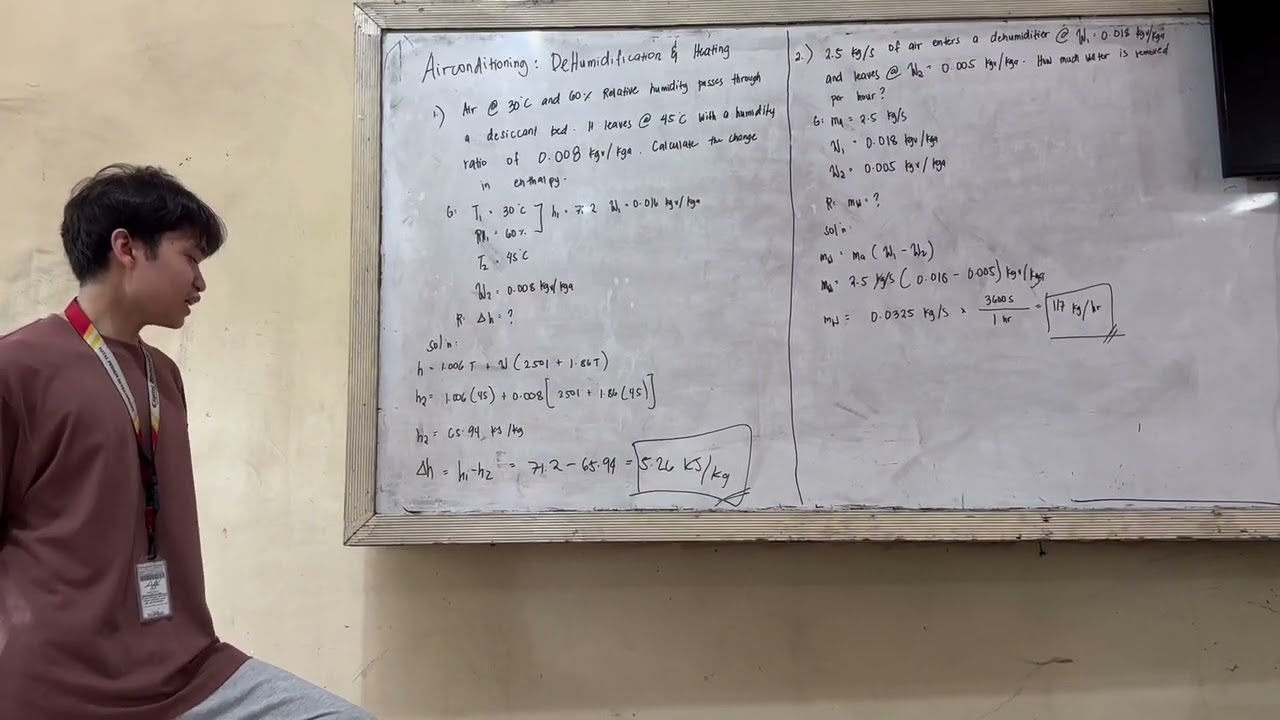 Airconditioning: Dehumidifying and Heating(Mechanical Engineering Tutorials)