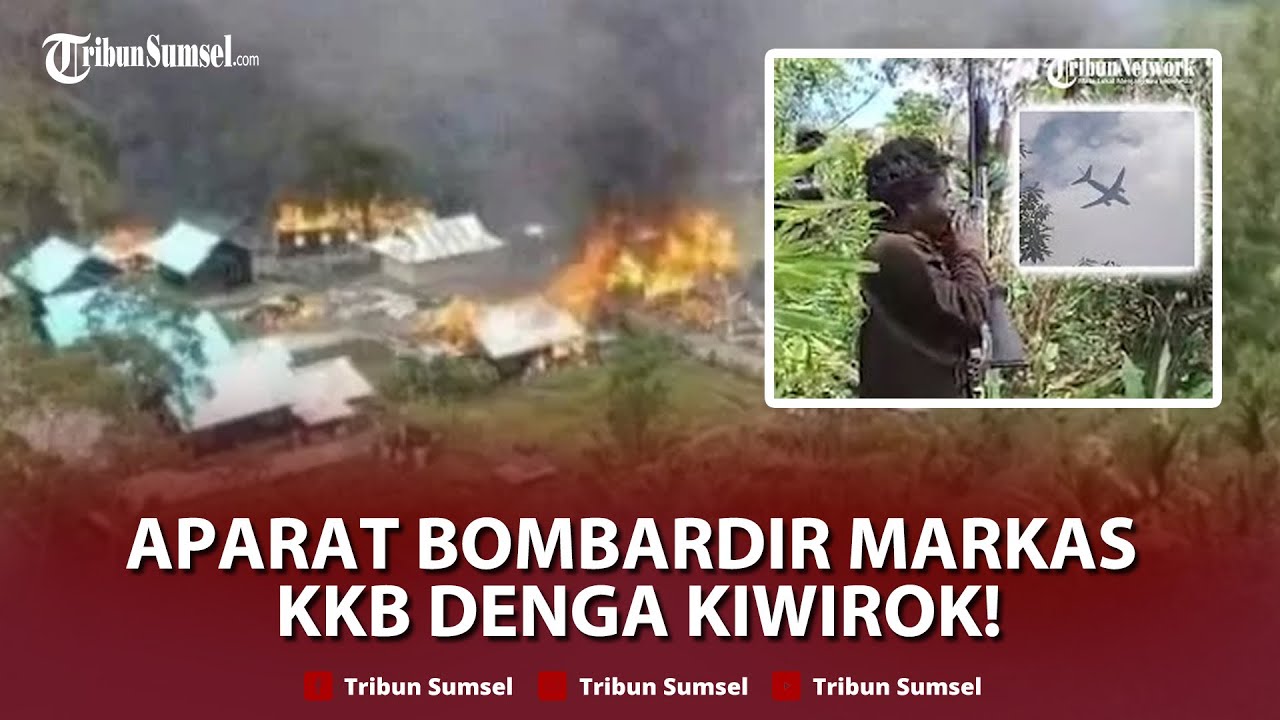 🔴Detik-Detik Aparat Jatuhkan Bom Ratakan Markas KKB di Kiwirok Pegunngan Bintang!