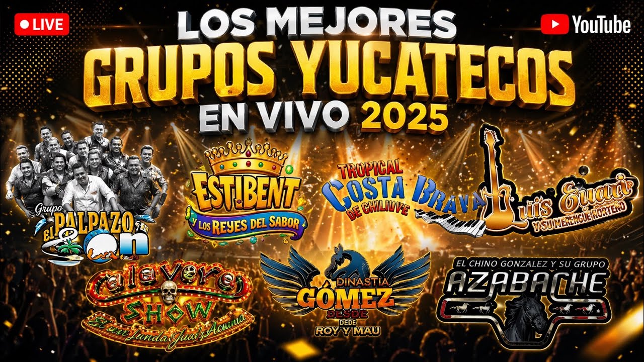 Los Mejores Grupos Yucatecos En Vivo 2025 Mix Para Bailar Buenas Cumbias para bailar toda la noche