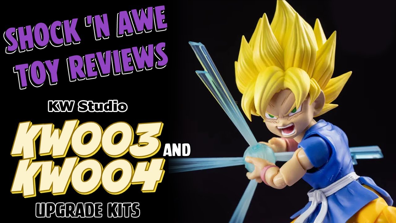 KW Studio Super Saiyan Upgrade Kits for SH Figuarts Son Goku (GT) - Toy Review