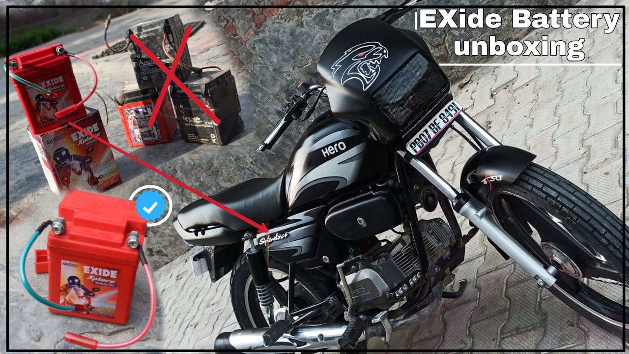 Exide Battery Unboxing For splendor plus bike | Power Full battery | New video 2021#Exide #Battery