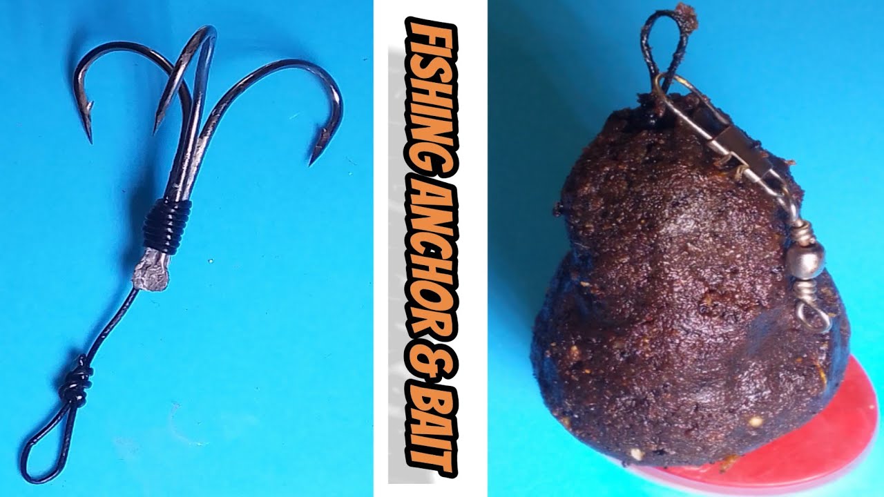 Brand new idea 3 hooks anchor making with carp fishing bait, 100% manual proces.