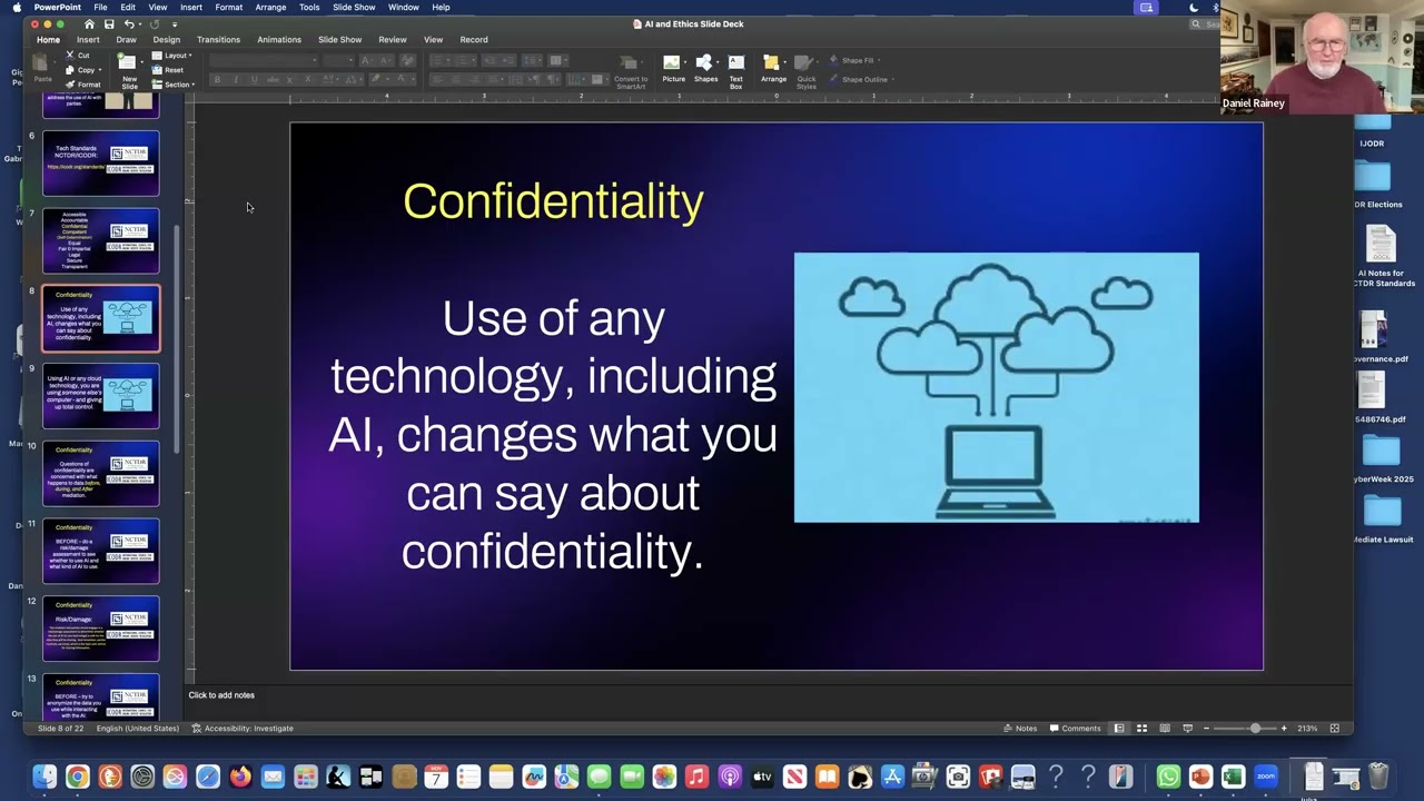 Ethics of AI in Dispute Resolution  - Clare Fowler & Daniel Rainey @Cyberweek 2025