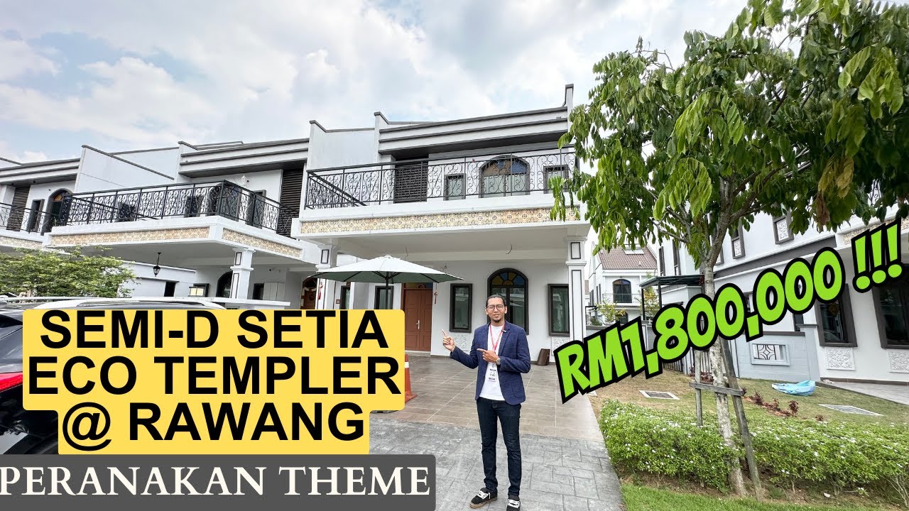 RM1,800,000 | SETIA ECO TEMPLER @ RAWANG | SEMI-D | PERANAKAN THEME | 2889 SQFT | LUXURIOUS