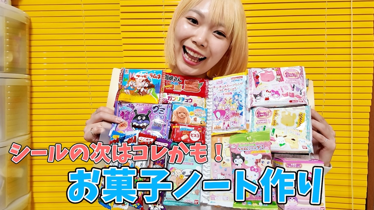 シール帳ではなく…お菓子ノートを作ったよ🍪💛【お菓子帳作り】
