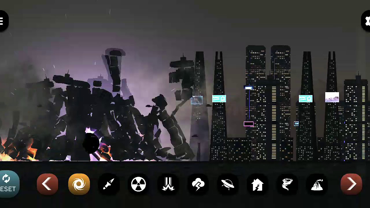 je joue &agrave; un jeux de destruction de ville