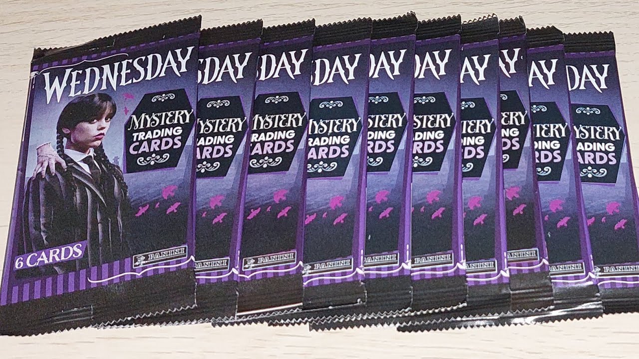 Brand New Panini Wednesday Trading Cards | 10 Packs Unboxing and Close Look