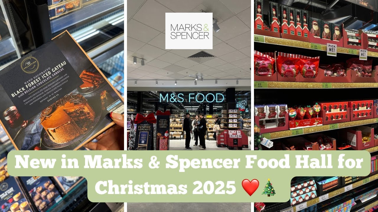 Новинка в продуктовом зале M&S Food Hall на Рождество 2025 🎄 Видеоблог о праздничной еде, угощени...