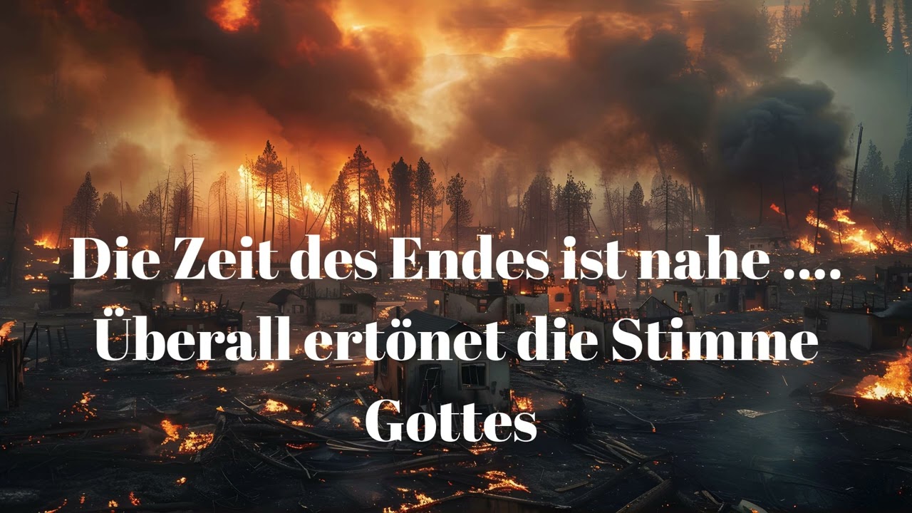 DIE ZEIT DES ENDES IST NAHE .... ÜBERALL ERTÖNET DIE STIMME GOTTES