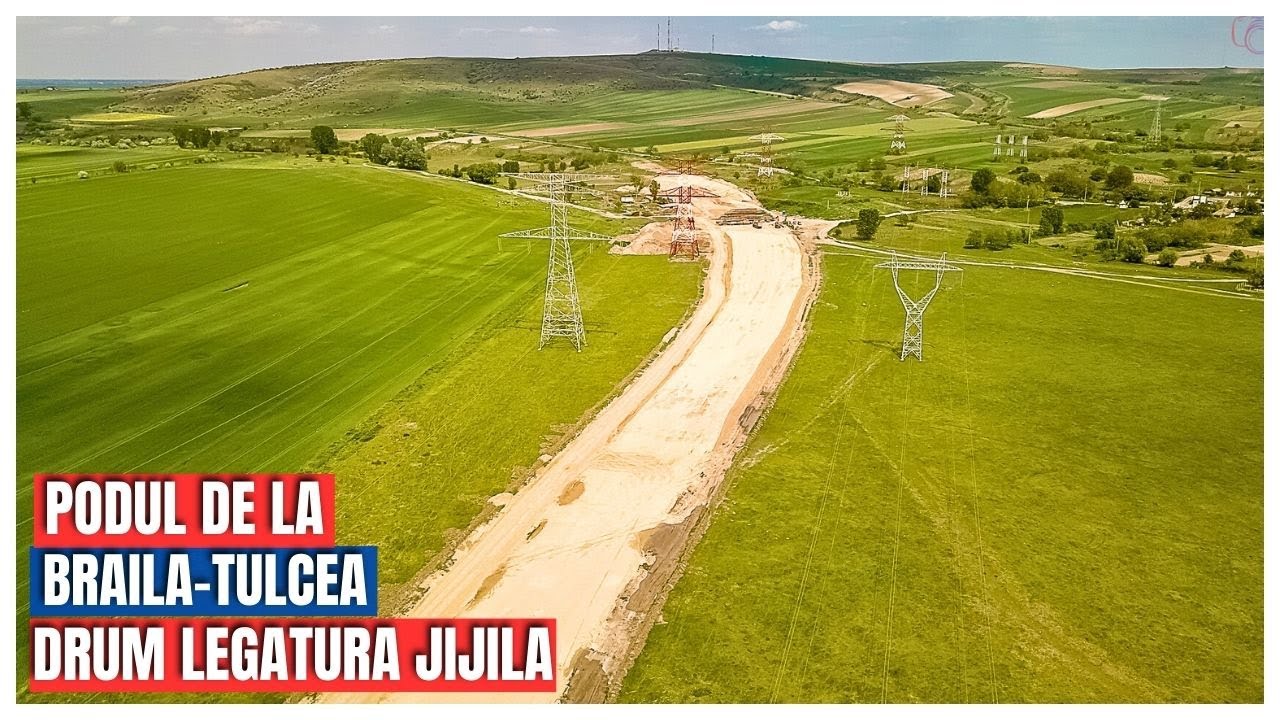 PODUL de la  BRAILA-TULCEA -  Drum legatura  DN2S Jijila - Stadiu lucrari la 14.05 #2023  #podbraila