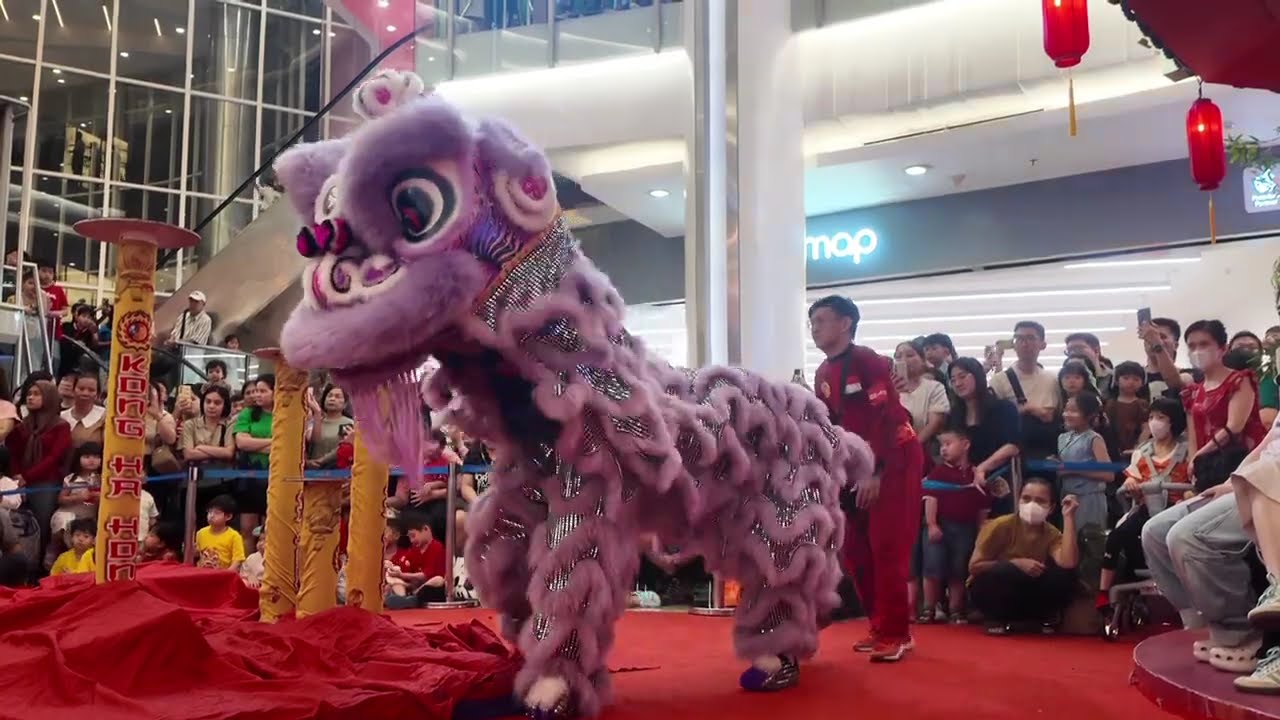 #vlog Double tonggak by kong ha hong at emporium pluit mall day 1 | atraksi 4 barongsai 2 tiang