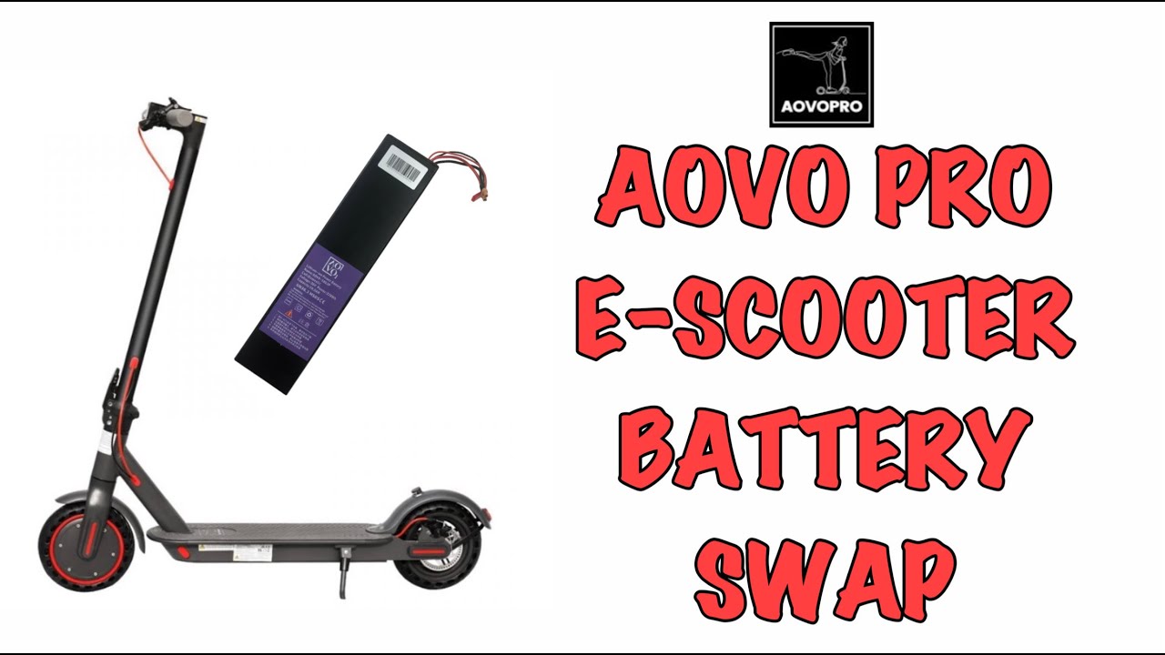 AOVO PRO E-SCOOTER BATTERY SWAP - How to fit a new battery to your AOVO PRO E-Scooter