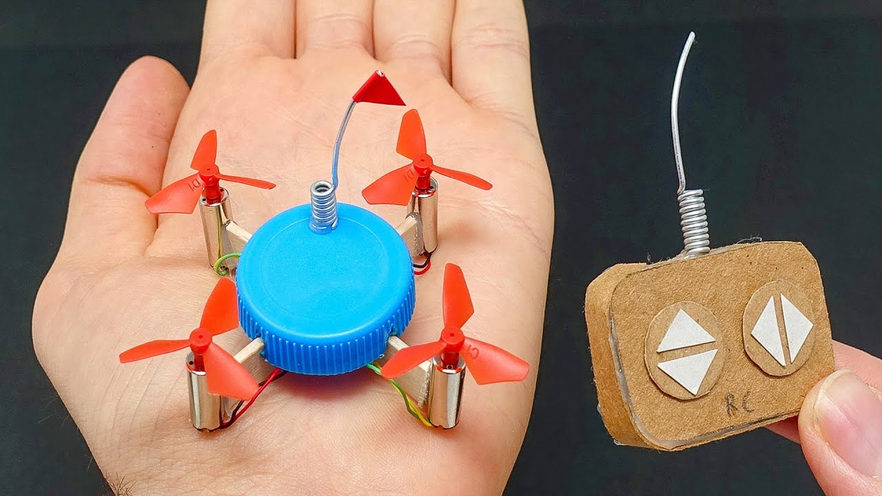 Construí un DRONE CASERO en Miniatura (FUNCIONA) 🚁🔥