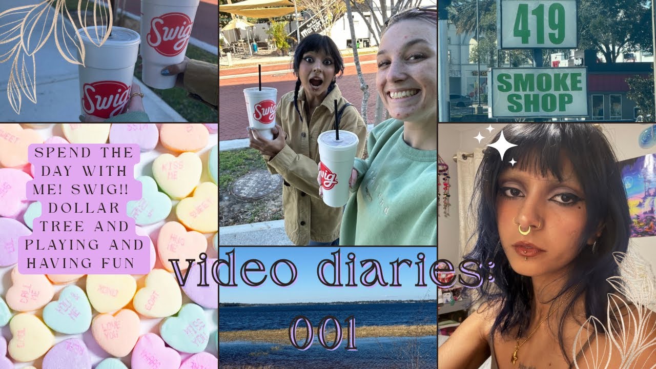 video diary 001. quitting social media cold turkey, swig, dollar tree haul and being whimsical 