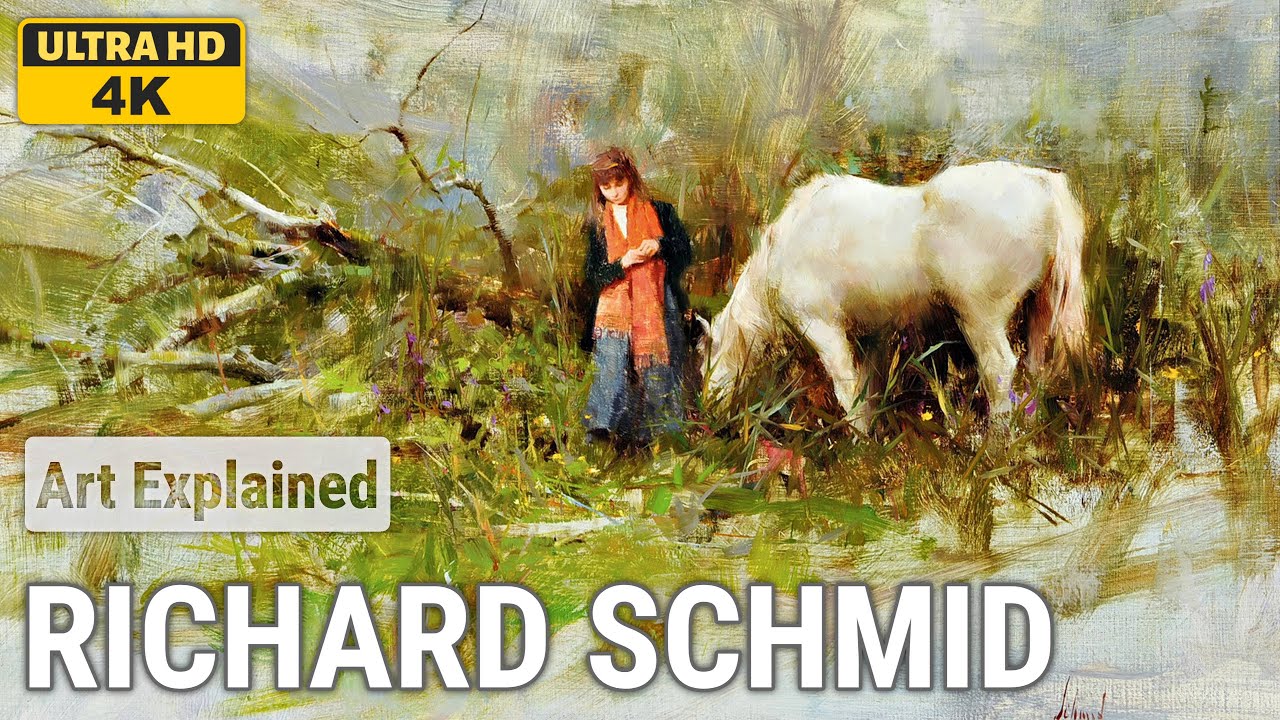 Richard Schmid: A collection of 10 oil paintings with title and year, 1994-1995 [4K]