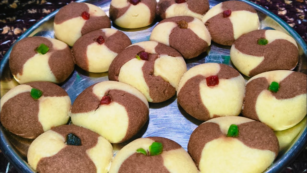 मार्बल कुकीज बनाना इतना आसान बस 10 मिनट में ढेर सारी कुकीज👌marbal cookies 
