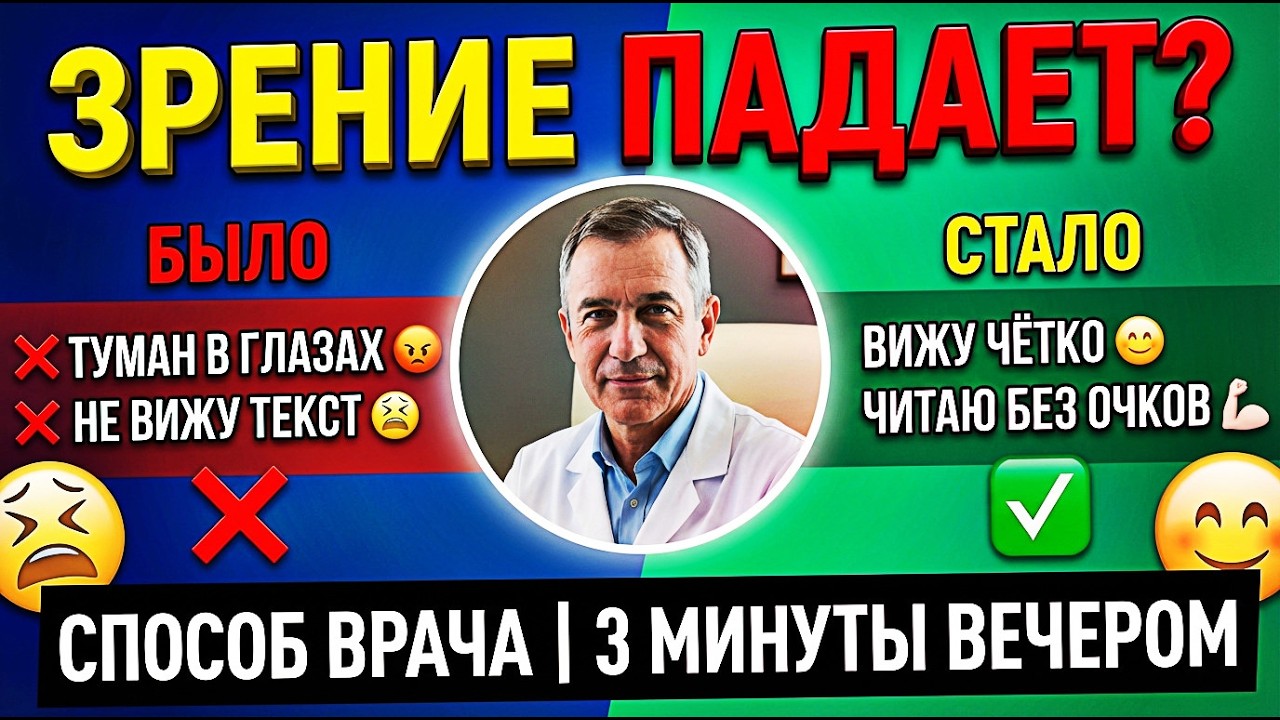 Зрение ПАДАЕТ? Уберите эту ОШИБКУ на кухне и увидите результат за 14 дней! | Врач показал способ