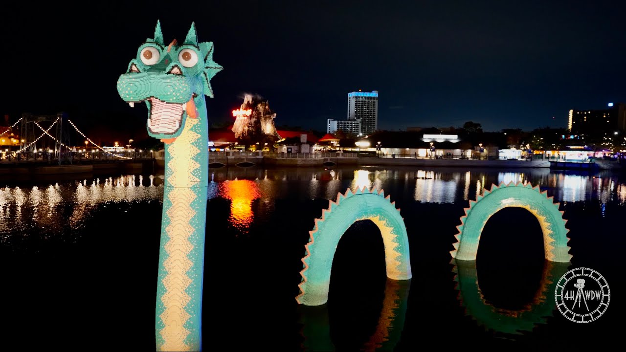 Disney Springs Marketplace Night Walkthrough in 4K | Walt Disney World Orlando Florida February 2022