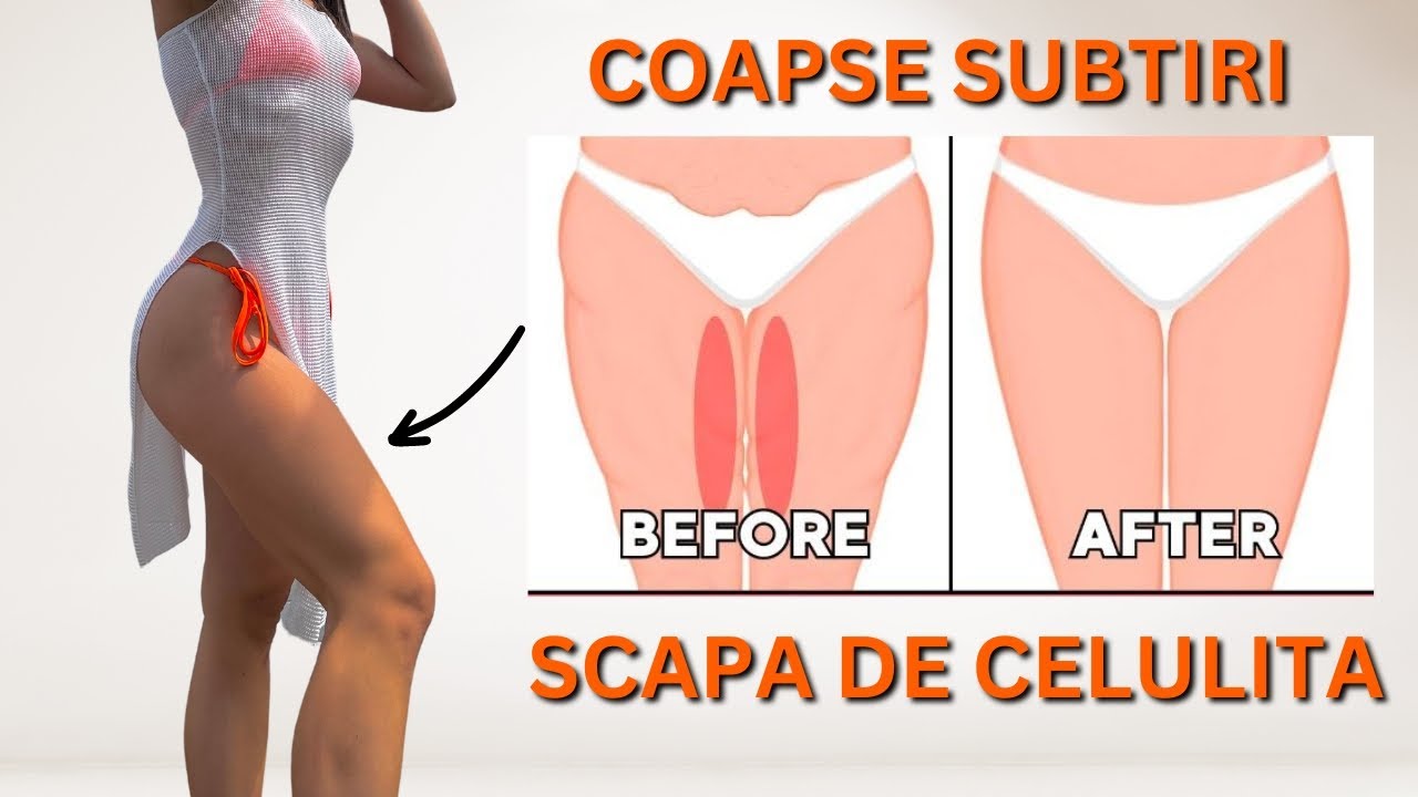 Coapse Subtiri / Scapa De CELULITA - exercitii pentru coapse acasa