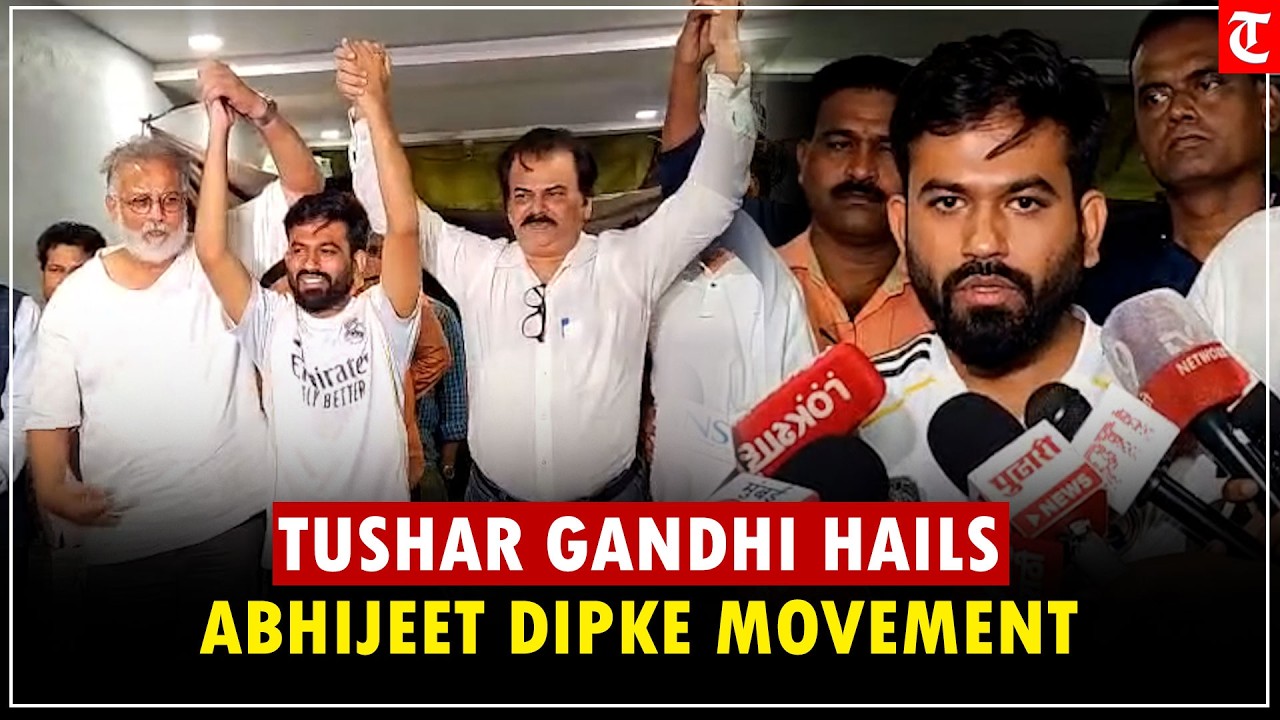Tushar Gandhi Meets CJP Founder Abhijeet Dipke, Hails Movement for Forcing Govt Resignation