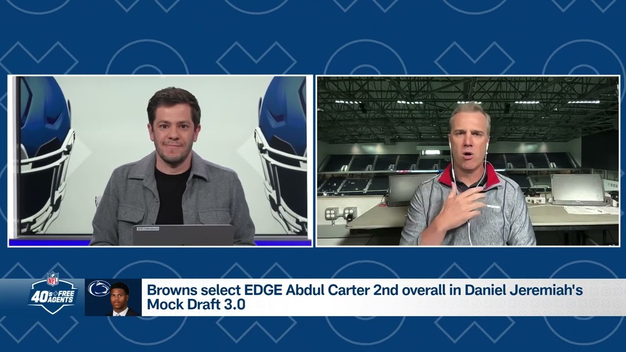 Daniel Jeremiah breaks down his Mock Draft 3.0 | 40s & Free Agents