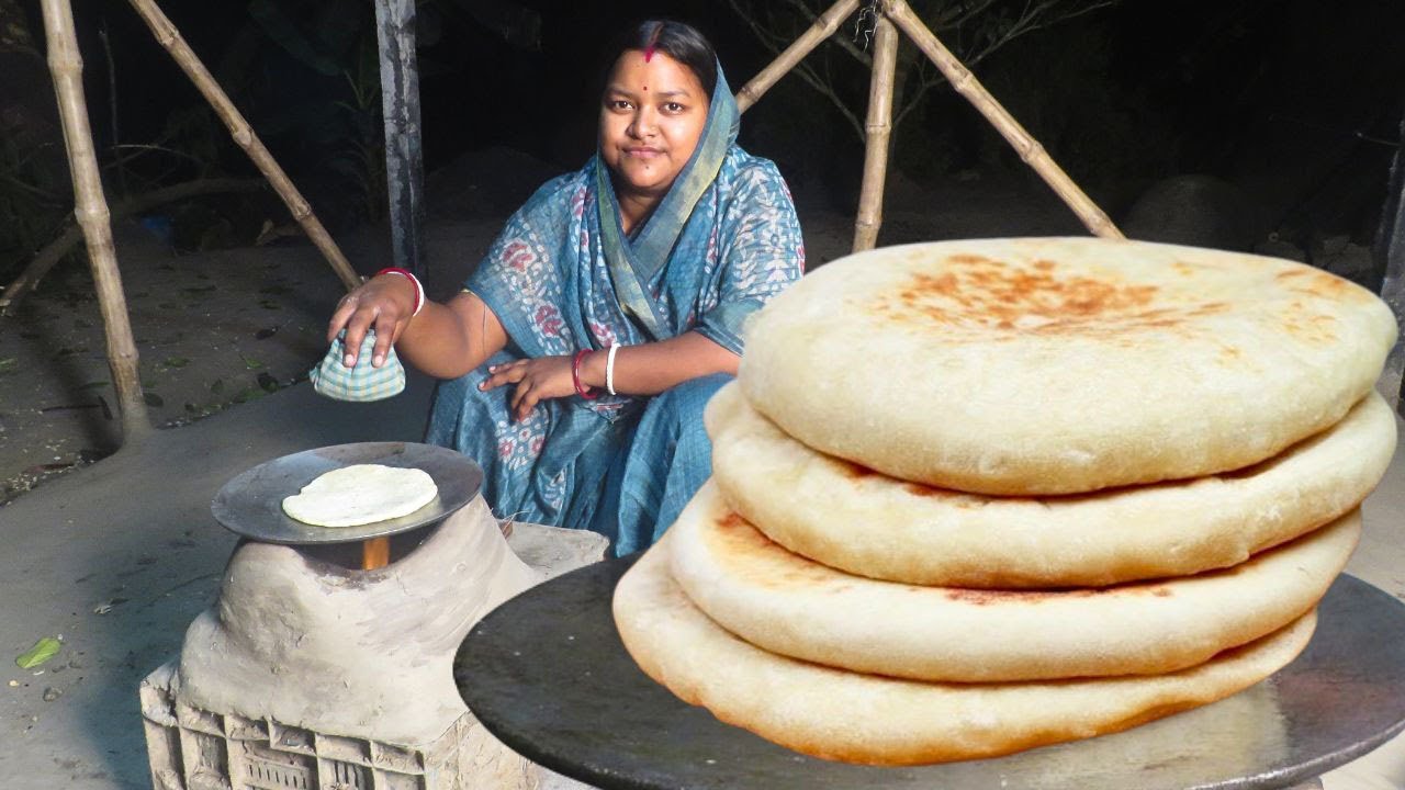 নরম তুলতুলে নান রুটি বানানোর সহজ পদ্ধতি দেখালাম || Soft Naan Ruti Recipe in bengali