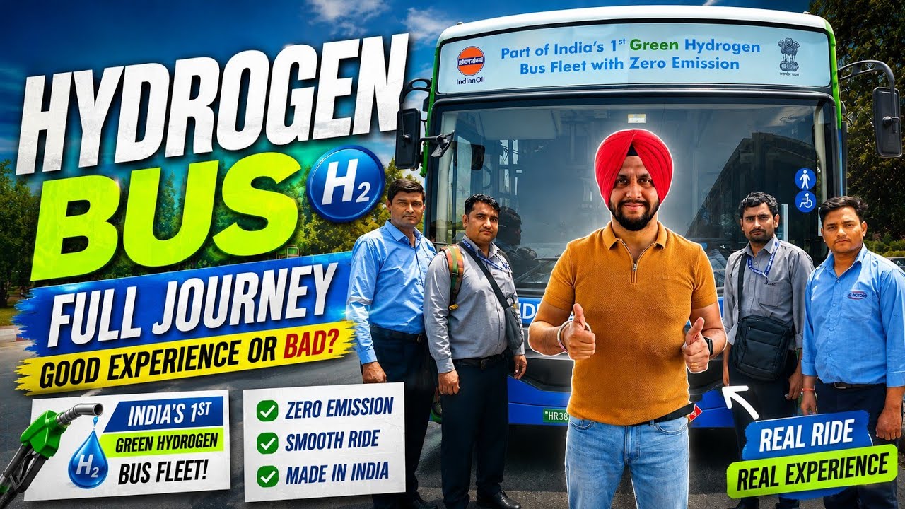 Th Future of Public Transport | Hydrogen Bus in Delhi | Explained | #travel #india @readyforrishhabh
